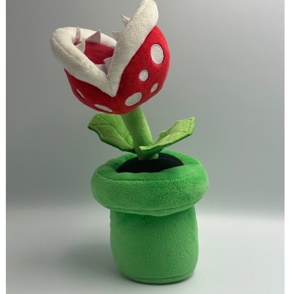 Super Mario Brothers 10" Pirahna‎ Plant Plush Toy Nintendo 2017